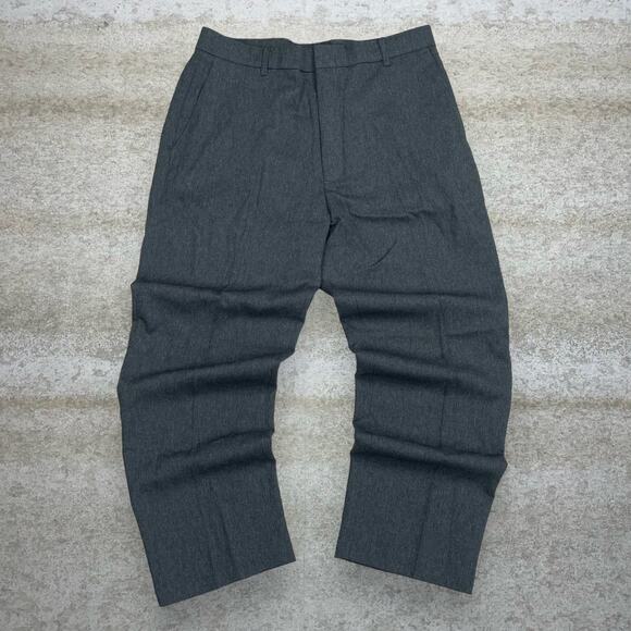 Vintage 90s Levis Dress Pants 36x30 Relaxed Iron Grey Flat Front Action Slacks - Picture 2 of 5